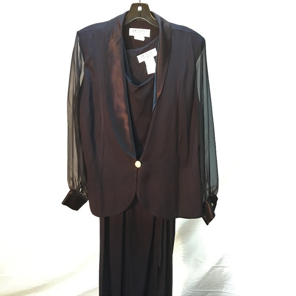 J. R. Nites Jackets & Blazers - Navy Evening Jacket & Dress - Size 14W